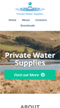 Mobile Screenshot of privatewatersupplies.gov.uk