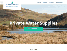 Tablet Screenshot of privatewatersupplies.gov.uk